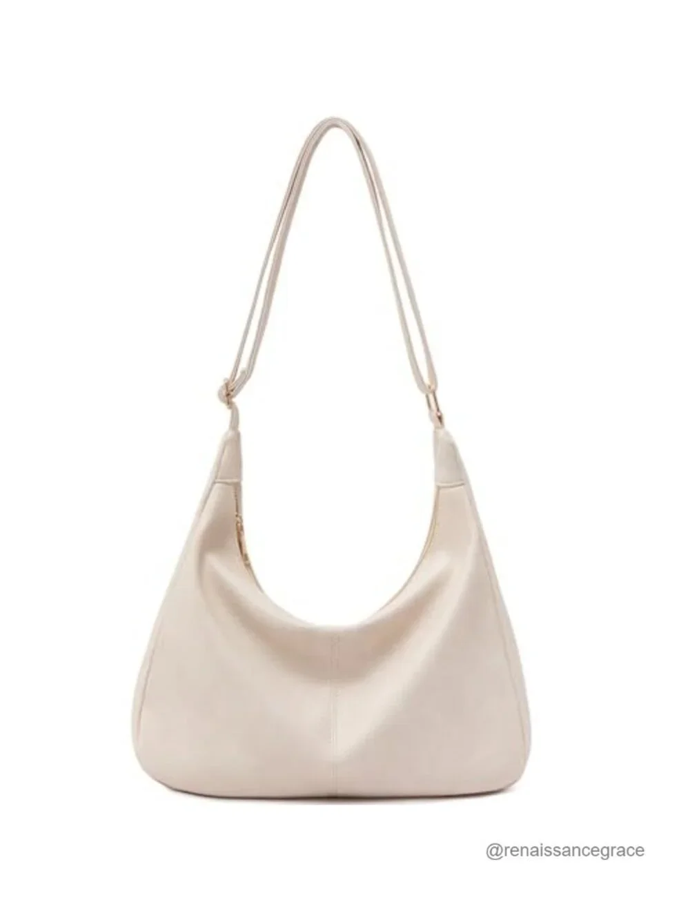 Vegan Leather Foldable Hobo Handbag Crossbody Purse